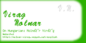 virag molnar business card